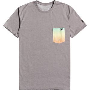 2022 Billabong Herren Team Pocket T-Shirt W4eq06 - Grau Meliert
